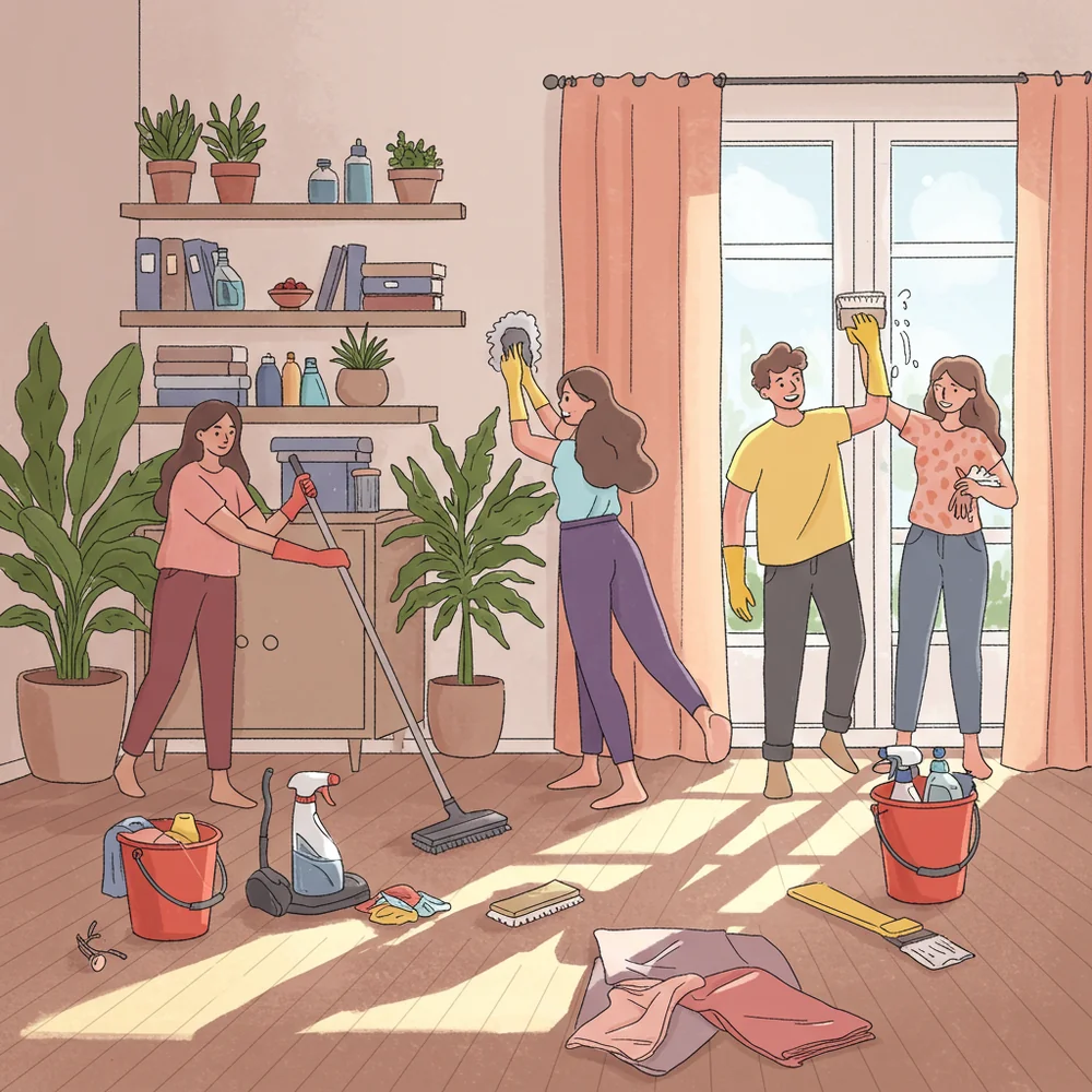 Spring Cleaning Checklist (Room by Room)