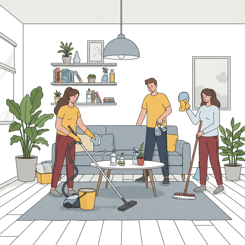 Household Cleaning Checklist for Daily & Deep Cleaning